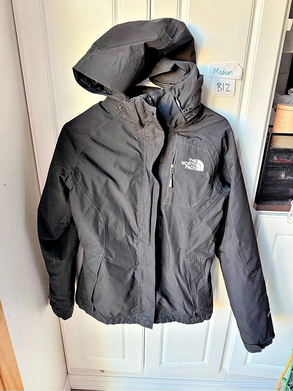 The North Face Reversible Mossbud Swirl Jacket Black Medium